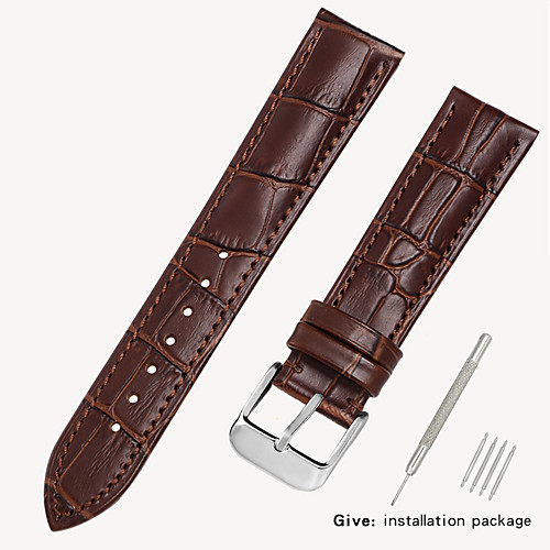 

Genuine Leather / Leather / Calf Hair Watch Band Strap for Black / Brown 17cm / 6.69 Inches / 18cm / 7 Inches / 19cm / 7.48 Inches 1.2cm / 0.47 Inches / 1.4cm / 0.55 Inches / 1.6cm / 0.6 Inches