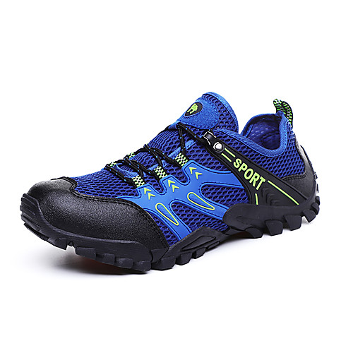 

Men's Fall / Spring & Summer Casual / British Daily Outdoor Trainers / Athletic Shoes Hiking Shoes / Walking Shoes Mesh Breathable Non-slipping Shock Absorbing Army Green / Royal Blue / Gray 3D
