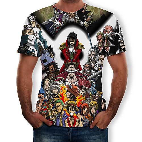 

Inspired by One Piece Cosplay Anime Cosplay Costumes Japanese Cosplay T-shirt 3D T-shirt For Men's