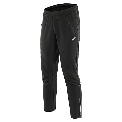 

Arsuxeo Men's Cycling Tights Cycling Pants Winter Fleece Spandex Polyester Bike Pants / Trousers Tights Warm Pants Thermal Warm Windproof Breathable Sports Solid Color Black Mountain Bike MTB Road