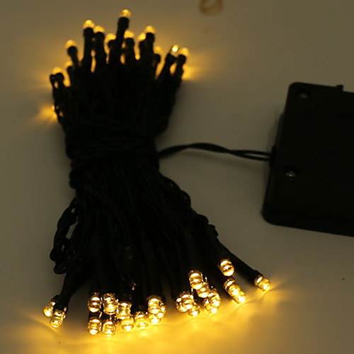 

10m String Lights 100 LEDs 1 set Warm White Solar Decorative Solar Powered