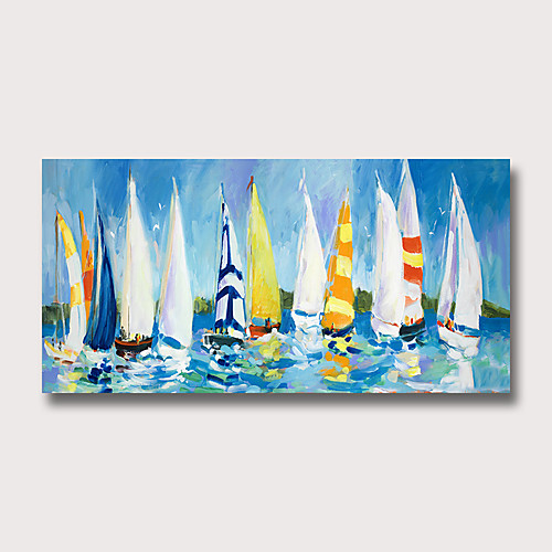 

Oil Painting Hand Painted Horizontal Abstract Landscape Classic Modern Rolled Canvas (No Frame)