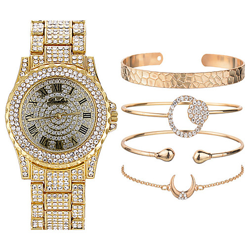 

Women's Quartz Watches Luxury New Arrival Silver Gold Rose Gold Stainless Steel Japanese Quartz Gold Silver Rose Gold Chronograph New Design Adorable 1 set Analog Two Years Battery Life / Large Dial