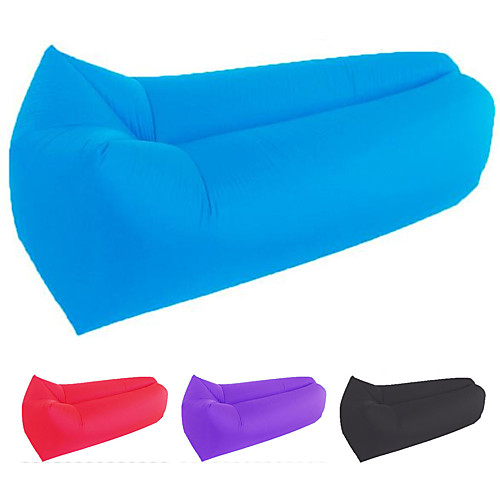 

Air Sofa Inflatable Sofa Sleep lounger Air Bed Outdoor Camping Waterproof Portable Fast Inflatable Polyester Taffeta 20570 cm Fishing Beach Camping for 1 person Spring Summer Fall Blue Pink Violet