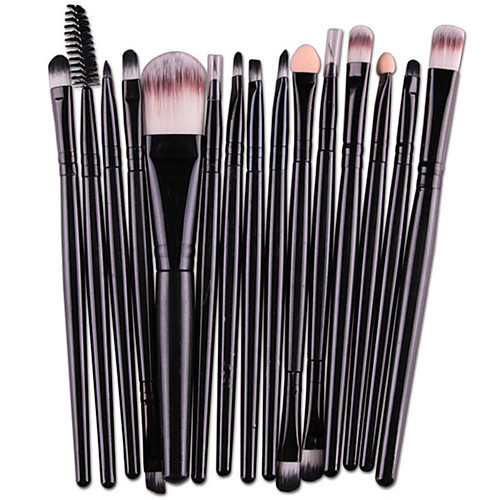 

Professional Makeup Brushes 15pcs Full Coverage Comfy Artificial Fibre Brush Wooden / Bamboo for Makeup Brush