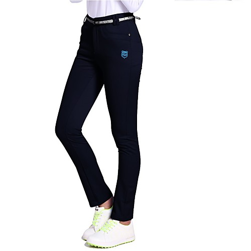 

Women's Golf Workout Pants / Trousers Lightweight Breathable Soft Athleisure Outdoor Autumn / Fall Spring Summer Nylon Solid Color White Black / Stretchy / Winter