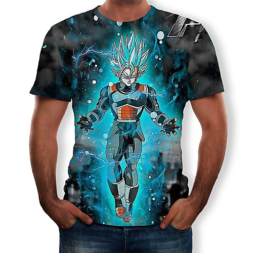 

Inspired by Dragon Ball Cosplay Anime Cosplay Costumes Japanese Anime Action Figures 3D T-shirt For Men's