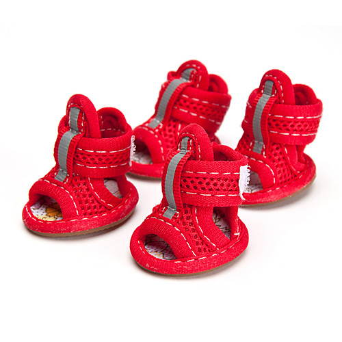 

Dog Boots / Shoes Breathable Sandal Mesh For Pets Cotton / Polyester Rubber Yellow