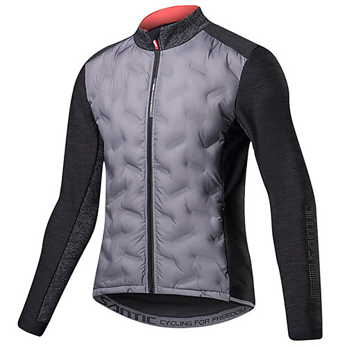

SANTIC Men's Cycling Jacket Bike Jacket Thermal / Warm Windproof Breathable Sports Polyester Elastane Winter Grey Mountain Bike MTB Road Bike Cycling Clothing Apparel Advanced Bike Wear / Stretchy