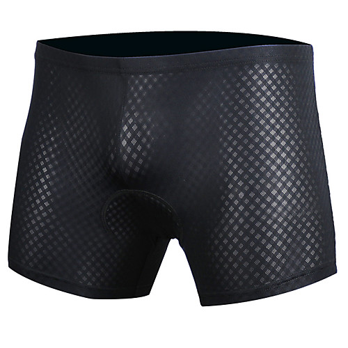 

Mysenlan Men's Cycling Under Shorts Bike Shorts Underwear Shorts Padded Shorts / Chamois Breathable 3D Pad Sports Solid Color Polyester Silicon Winter Black Mountain Bike MTB Road Bike Cycling