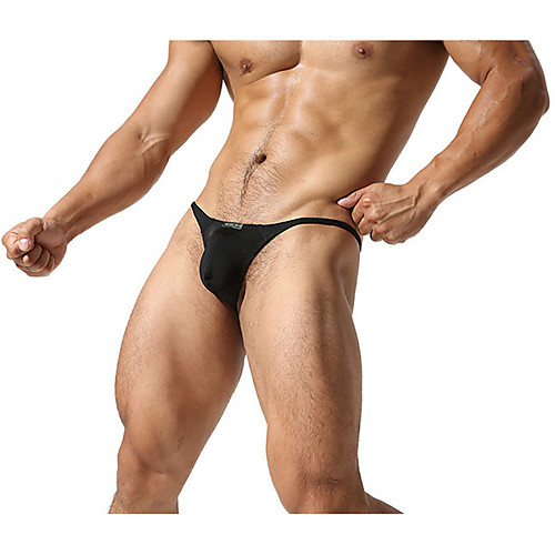 

Men's Basic G-string Underwear - Normal 1 Piece Low Waist Black White Fuchsia S M L