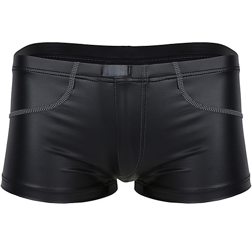 

Men's Basic Boxers Underwear - Normal 1 Piece Low Waist Black M L XL