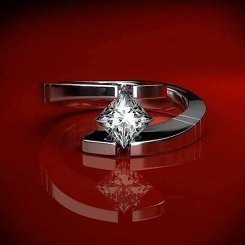 

Women's Band Ring Statement Ring Cubic Zirconia 1pc White Copper Silver-Plated Geometric Trendy Party Gift Jewelry Hollow Out Fish Cool