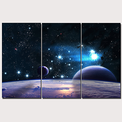 

Print Stretched Canvas Prints - Landscape Traditional Modern Three Panels Art Prints