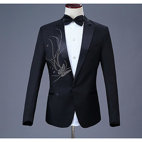 

Tuxedos Standard Fit Notch Single Breasted One-button Polyester Fashion