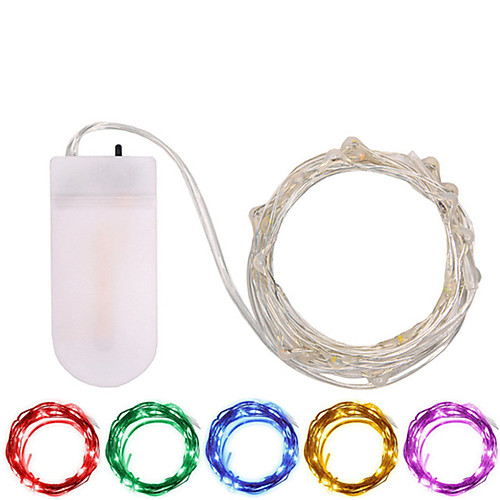 

3m String Lights 30 LEDs SMD 0603 1pc Warm White White Multi Color Waterproof Party Decorative Batteries Powered