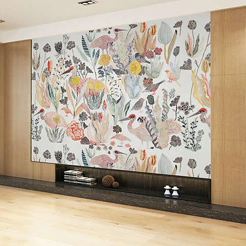 

Wallpaper / Mural / Wall Cloth Canvas Wall Covering - Adhesive required Floral / Botanical / Pattern / Cartoon
