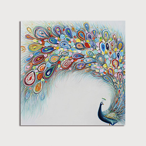 

Oil Painting Hand Painted - Animals Modern Stretched Canvas