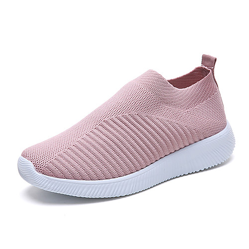 

Women's / Unisex Trainers / Athletic Shoes 2020 Spring & Fall / Spring & Summer Flat Heel Round Toe Sporty Casual Daily Outdoor Tissage Volant Pink / Blue / Black