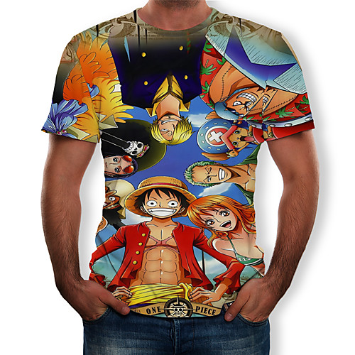 

Inspired by One Piece Cosplay Anime Cosplay Costumes Japanese Cosplay T-shirt 3D T-shirt For Men's