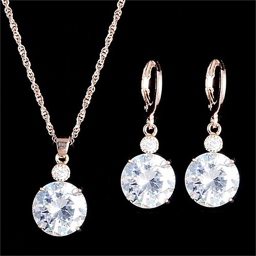 

Women's Hoop Earrings Necklace Vintage Style Dainty Earrings Jewelry Gold / Silver For Party Daily 1 set