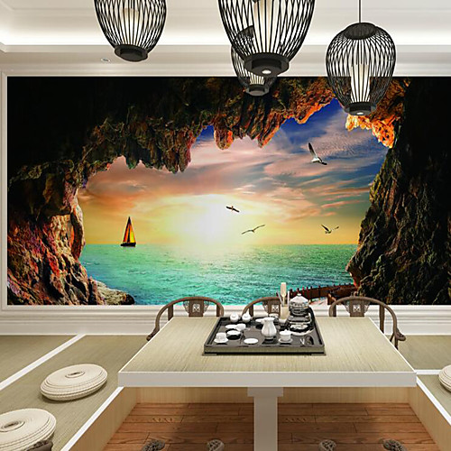 

Wallpaper / Mural / Wall Cloth Canvas Wall Covering - Adhesive required Pattern / 3D / Landscape