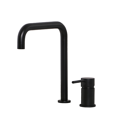 

Unique Bathroom Sink Faucet - Widespread Black Widespread Single Handle Two HolesBath Taps