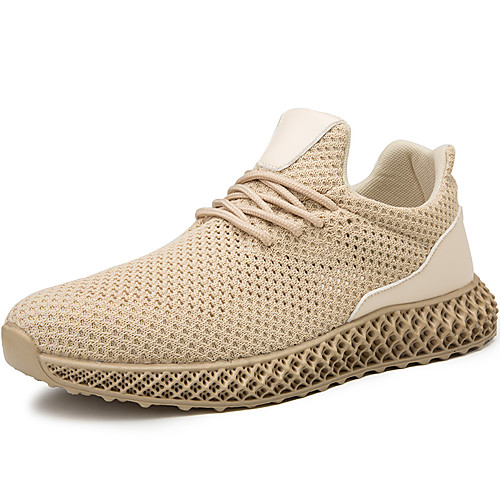 

Men's Fall / Spring & Summer Sporty / Casual Daily Outdoor Trainers / Athletic Shoes Running Shoes / Walking Shoes Tissage Volant Breathable Non-slipping Shock Absorbing White / Black / Beige Color