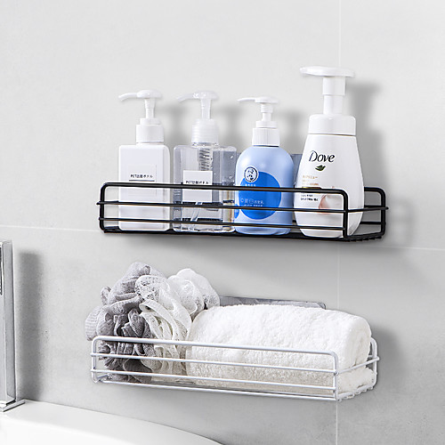 

Iron Bathroom Shelf Shower Gel Shelf Toilet Toilet Free Punching Wash Basket