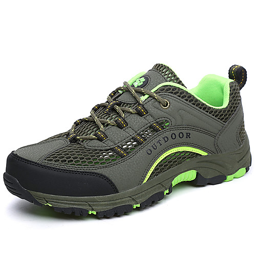 

Men's Sneakers Hiking Shoes Breathable Anti-Slip Comfortable Hiking Climbing Travel Spring Summer Army Green Royal Blue Grey
