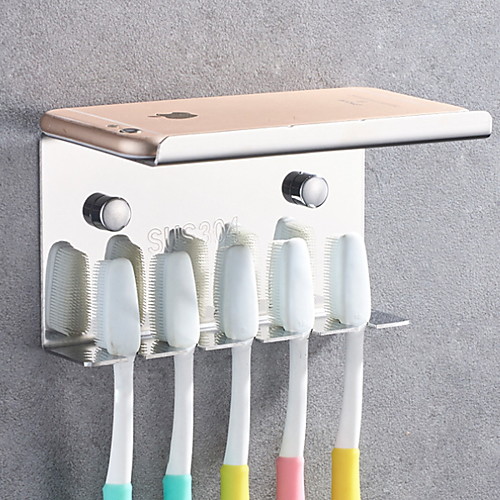 

Toothbrush Holder New Design / Cool Modern Stainless Steel 1pc Wall Mounted