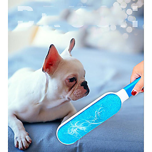 

Dog Rabbits Cat Brushes Car Seat Cover Cleaning Hair Removal Product ABSPC Brush Double-Sided Washable Durable Pet Grooming Supplies Blue 1