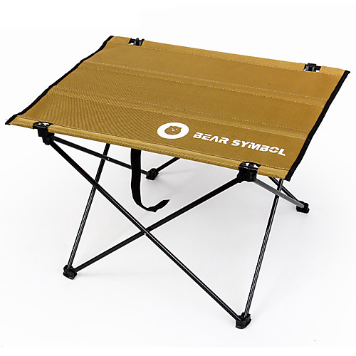 

BEAR SYMBOL Camping Table Portable Quick Dry Ultra Light (UL) Foldable Oxford Cloth Aluminium alloy Waterproof Material for Fishing Camping Autumn / Fall Spring Coffee