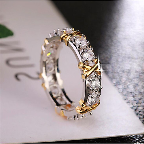 

Women Ring Cubic Zirconia Classic White Copper Blessed Stylish 1pc 6 7 8 / Women's