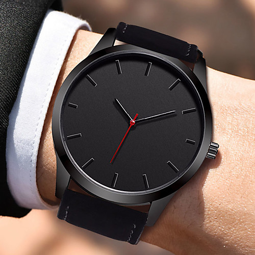 

Men's Dress Watch Quartz Stylish Leather Black / Brown 30 m Water Resistant / Waterproof Creative Casual Watch Analog Casual Fashion - Black Brown One Year Battery Life