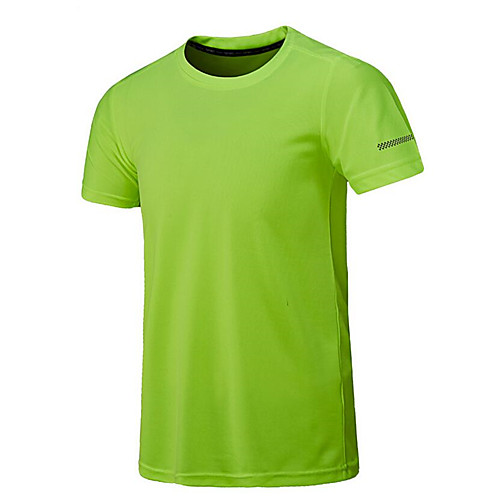 

Men's Running T-Shirt Workout Shirt Running Camping / Hiking Fishing Breathable Quick Dry Moisture Permeability Sportswear Tee / T-shirt Jersey Top Short Sleeve Activewear / Sweat-wicking