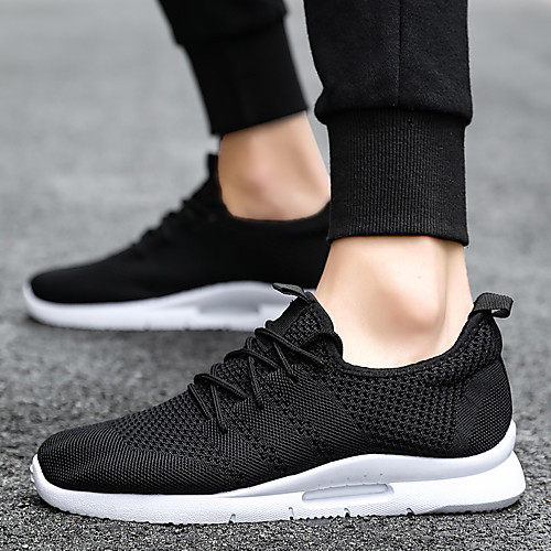 

Men's Mesh Spring & Summer / Fall & Winter Sporty / Preppy Athletic Shoes Walking Shoes Breathable Black / White / Light Red / White
