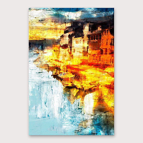 

Oil Painting Hand Painted Vertical Abstract Modern Stretched Canvas