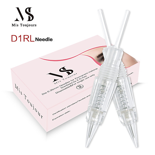 

30PCS Screw Type D1R Microblading Needle Cartridges For Permanent Makeup Eyebrows Lip Eyeliner Machine Using