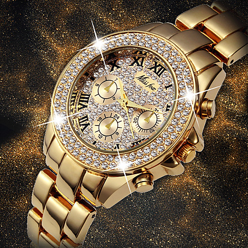 

Women's Quartz Watches Fashion Silver Alloy Chinese Quartz WhiteGolden Gold Silver Adorable 1 pc Analog One Year Battery Life