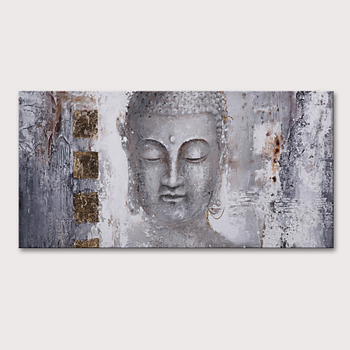 

Oil Painting Hand Painted Horizontal Religious Abstract Portrait Vintage Traditional Stretched Canvas