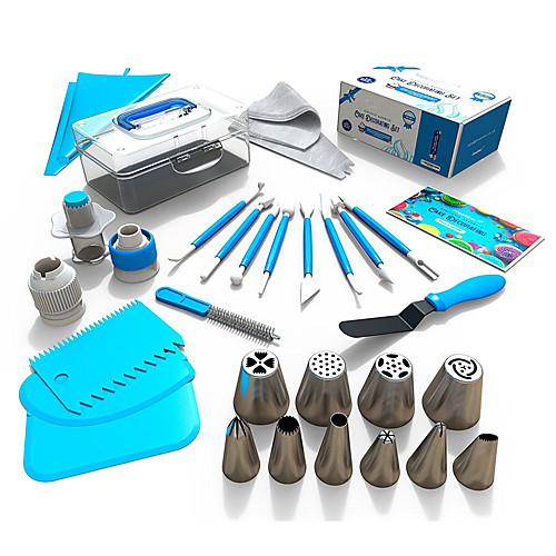 

34pcs Fondant Cake Decorating Tool Set Kitchen Baking Tool Kit