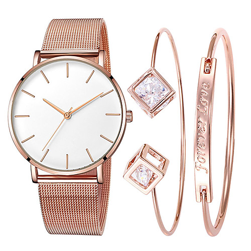 

Women's Bracelet Watch Quartz Watches Analog Quartz Stylish Mesh Minimalist Water Resistant / Waterproof Casual Watch Adorable / One Year / Stainless Steel