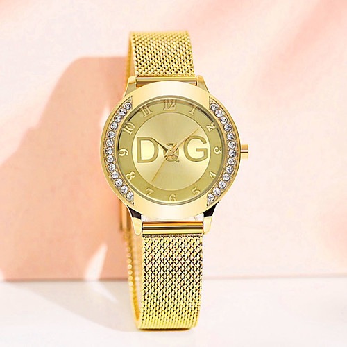 

Women's Quartz Watches Classic Fashion Silver Gold Stainless Steel Chinese Quartz Gold Silver Water Resistant / Waterproof Casual Watch Imitation Diamond With Bracelets Set Analog 1Year Battery Life