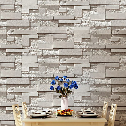 

Wallpaper Nonwoven Wall Covering Adhesive Required Brick 95053 cm