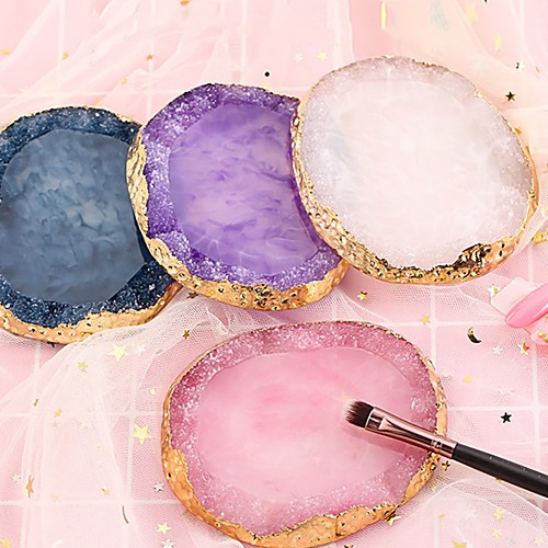 

Resin Agate Nail Color Paint Palette Holder Drawing Nail Art Color Palette for Nail Color Mixing Display Nail Art Tools