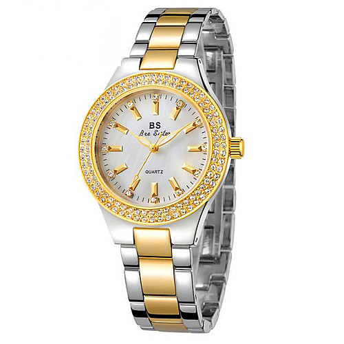 

Women's Quartz Watches Luxury Fashion Silver Gold Stainless Steel Quartz Gold Silver Light Gold Casual Watch 30 m 1 pc Analog One Year Battery Life