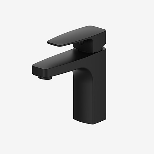 

Bathroom Sink Faucet - Widespread Black Centerset Single Handle One HoleBath Taps