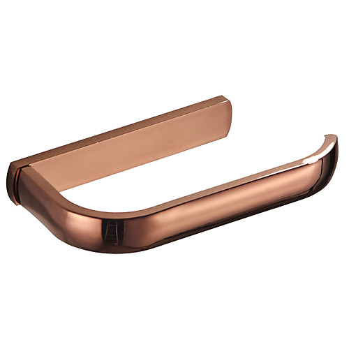 

Rose gold Toilet Paper Holder New Design Modern / Contemporary Brass 1pc - Bathroom / Hotel bath Wall Mounted