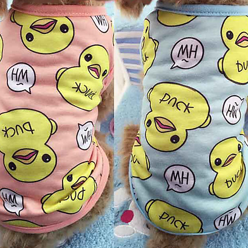 

Dogs Vest Dog Clothes Blue Pink Costume Cotton Animal Animal XS S M L XL XXL